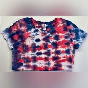 Red & Blue Tie Dye T-Shirt